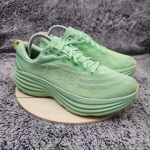 Hoka One One Bondi 8 Lime Glow Running Shoes Women's Size 9.5